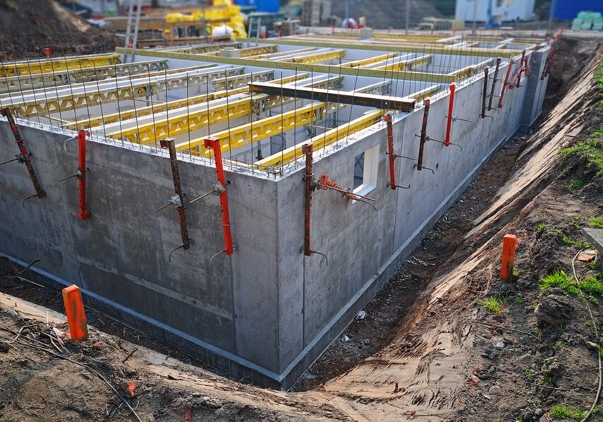 Concrete foundation Construction