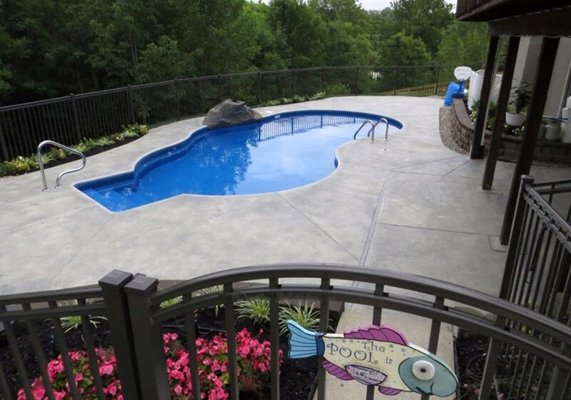 decorative concrete pool Ashville
